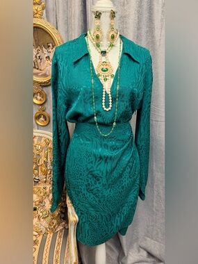 Lilly Pulitzer Green Jacquard Dress